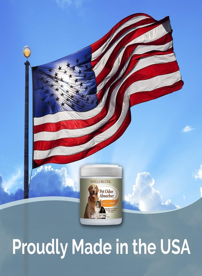 SMELLS BEGONE 15oz Gel Pet Odor Eliminator - Absorb & Remove Strong Odors from Pets, Cat Litter, Dog Poop, Urine Smells - Eliminate Whole Home Odors with Essential Oils (Citrus, 2-Pack) - Image 5